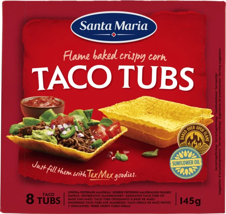 Taco Tubs 145g Santa Maria