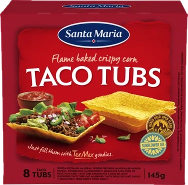 Taco Tubs 145g Santa Maria