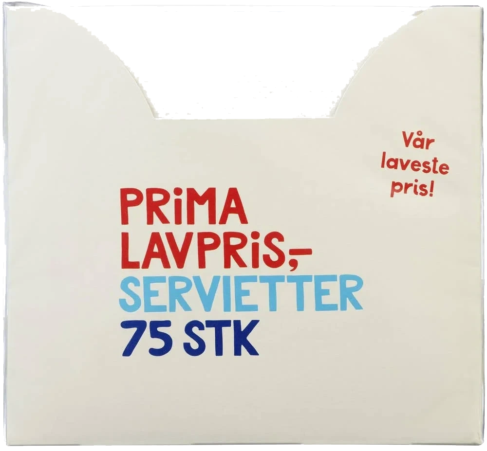 Servietter bordpakning