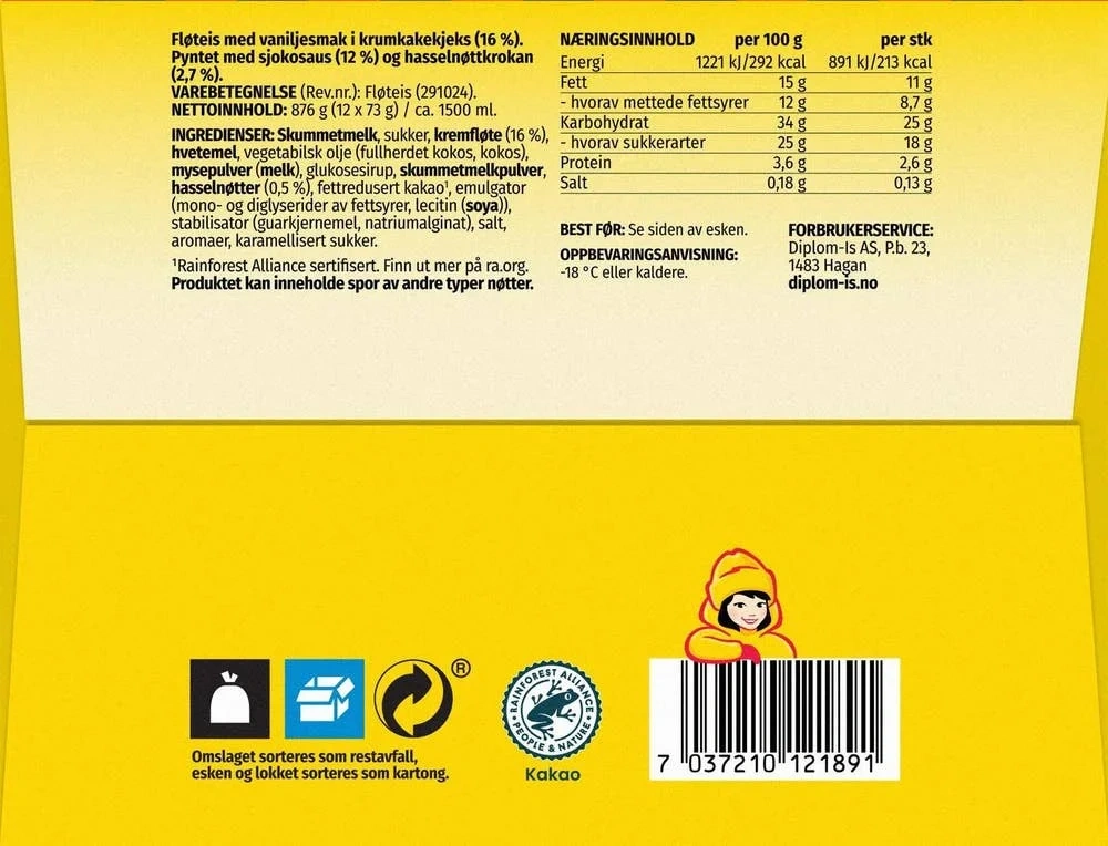 Krone-is sjokolade