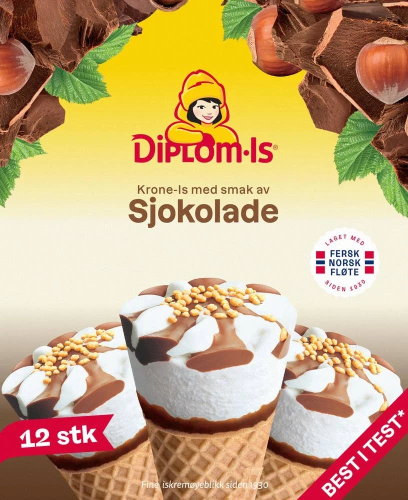 Krone-is sjokolade