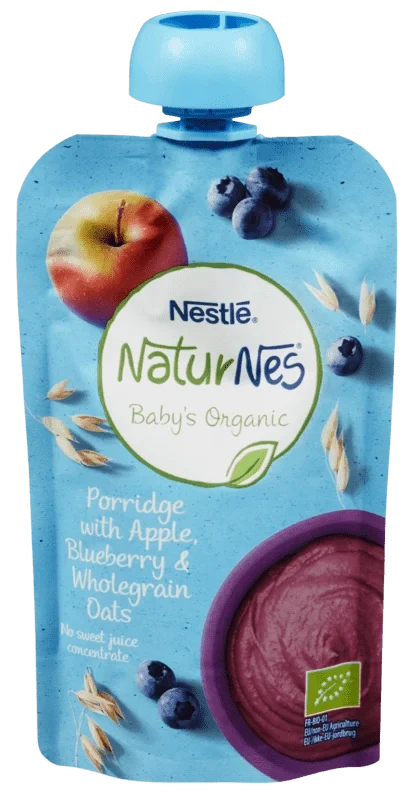 Nestlé Grøt Eple Blåbær Smoothie Økologisk 110g