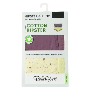 Cotton Hipster Jr Girl Dustyrose-ivory 134-140