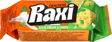 Raxi sour cream and onion crackers