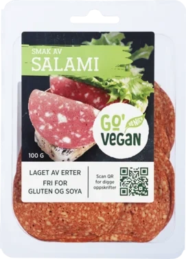Vegansk Pålegg m/Smak Av Salami 100g Go'Vegan