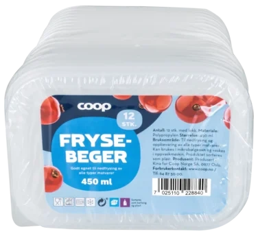 Frysebeger 450ml Coop