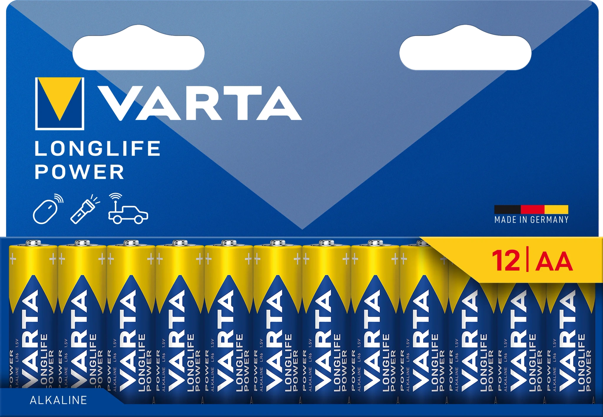 Batteri Longlife power AA 12-pack