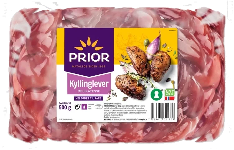 PRIOR Kyllinglever 500g