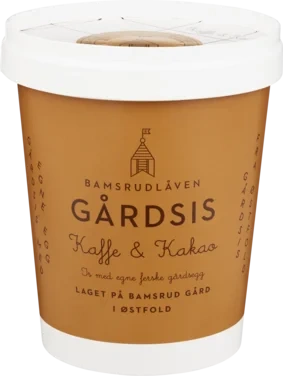 Iskrem Kaffe og Kakao 500ml Bamsrudlåven Gårdsis