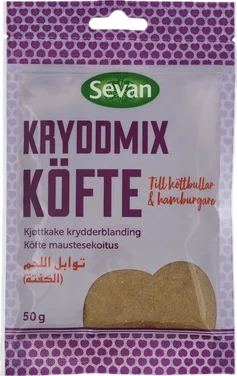 Køftekrydder Malt Krydder 50g Sevan