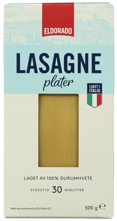 Lasagneplater 500g Eldorado