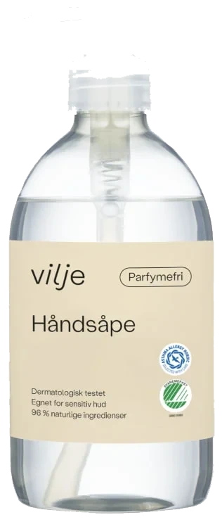 Vilje Håndsåpe Parfymefri 500ml