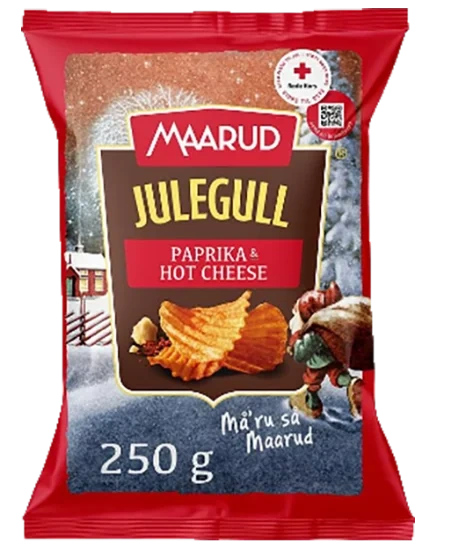 Julegull Paprika&Hot Cheese 250g