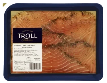 Gravet Laks i Skiver 150g Troll