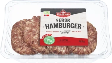 Hamburger Storfe/svin 400g