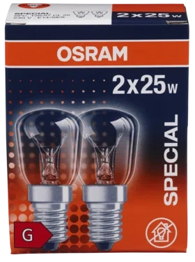 Lyspære Mini Klar 25w 2pk Osram