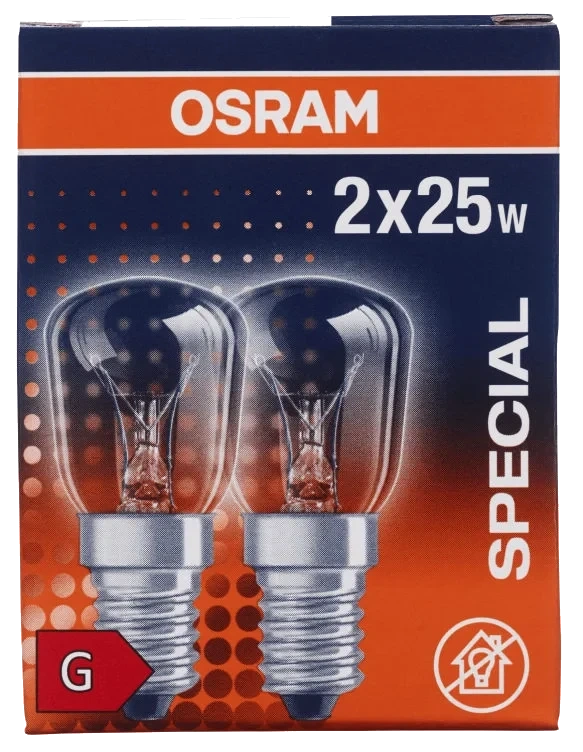 Lyspære Mini Klar 25w 2pk Osram