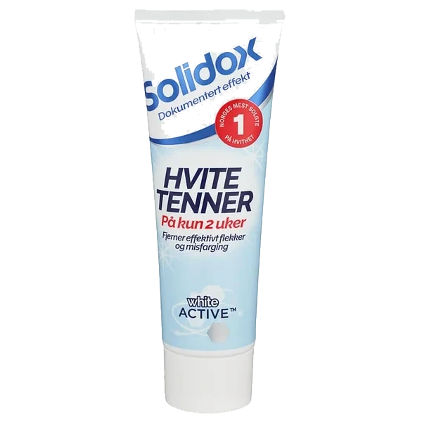 Solidox Tannkrem Hvite Tenner 75ml