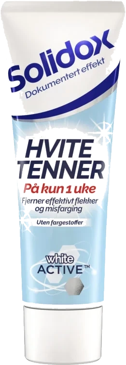 Solidox Tannkrem Hvite Tenner 75ml