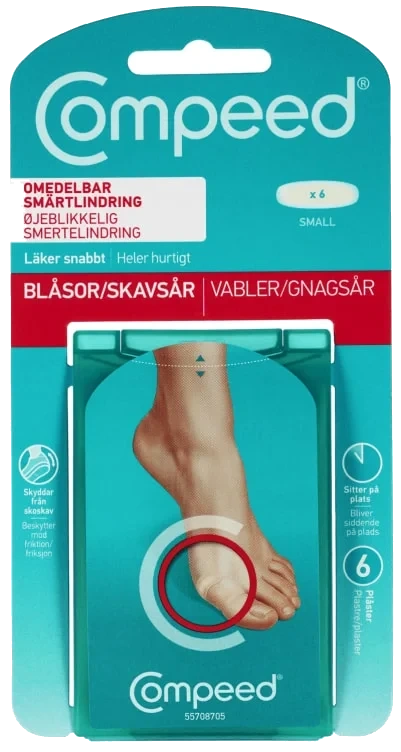 Plaster Gnagsår Small 6stk Compeed