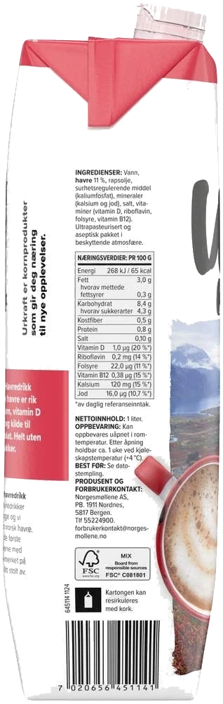 Havredrikk barista