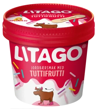 Litago Jordbærsmak med Tuttifrutti 160ml