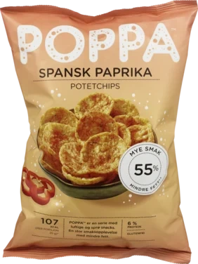 Poppa Chips Spansk Paprika 80g
