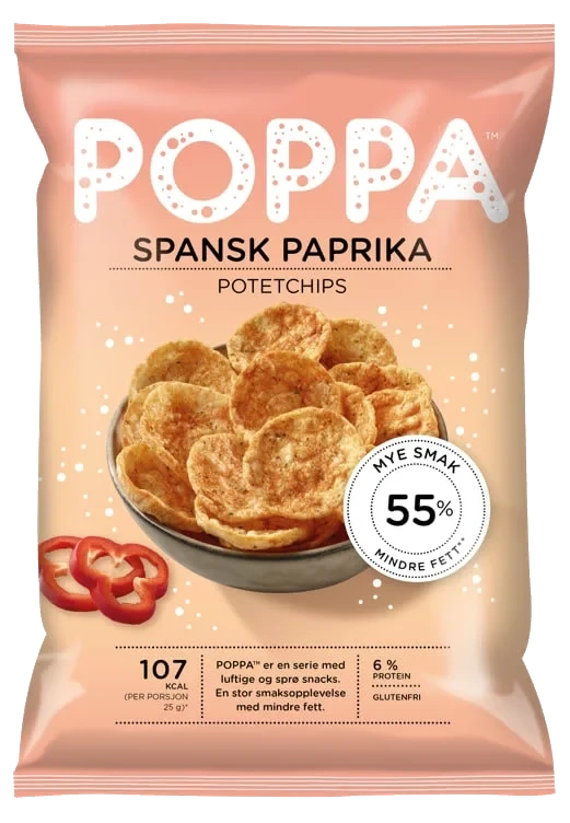 Poppa Chips Spansk Paprika 80g