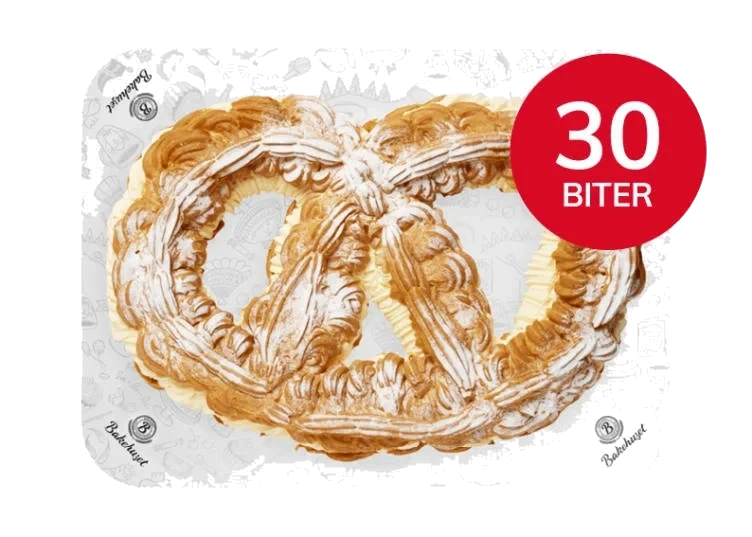 Vannbakkelskringle 30bit Bakehuset