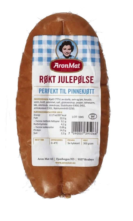 Julepølse Røkt 300g Aron Mat