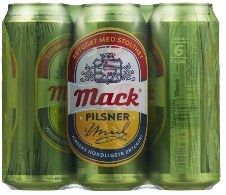 Mack Pilsnerøl 0,5lx6 boks