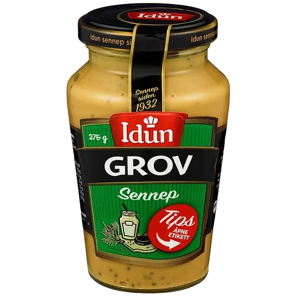 Idun Grov Sennep 275g