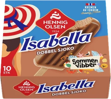 Isabella Dobbel Sjoko 10stk Sommervibber