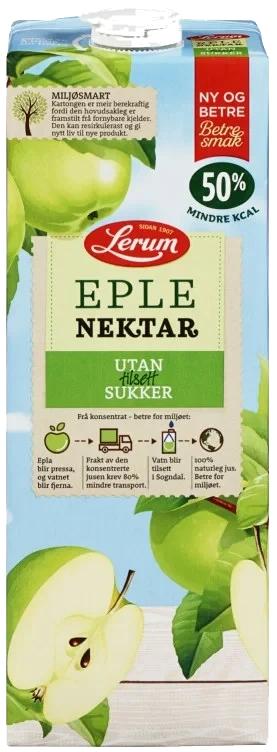 Eplenektar Utan Tilsett Sukker 1.5l Lerum