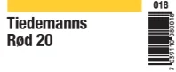 Tiedemanns Rød 20