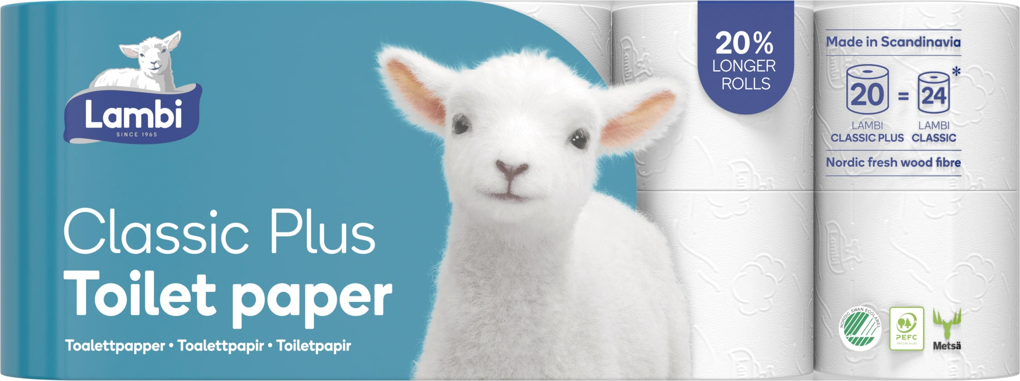 Lambi Toalettpapir Plus 20pk