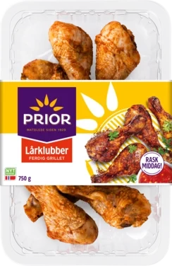 Kylling Lårklubber Grillet 750g Prior