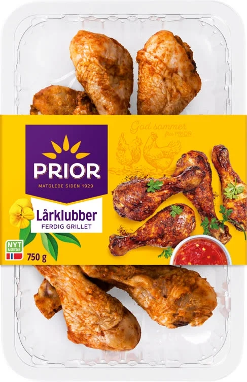 PRIOR Grillede Lårklubber 750g