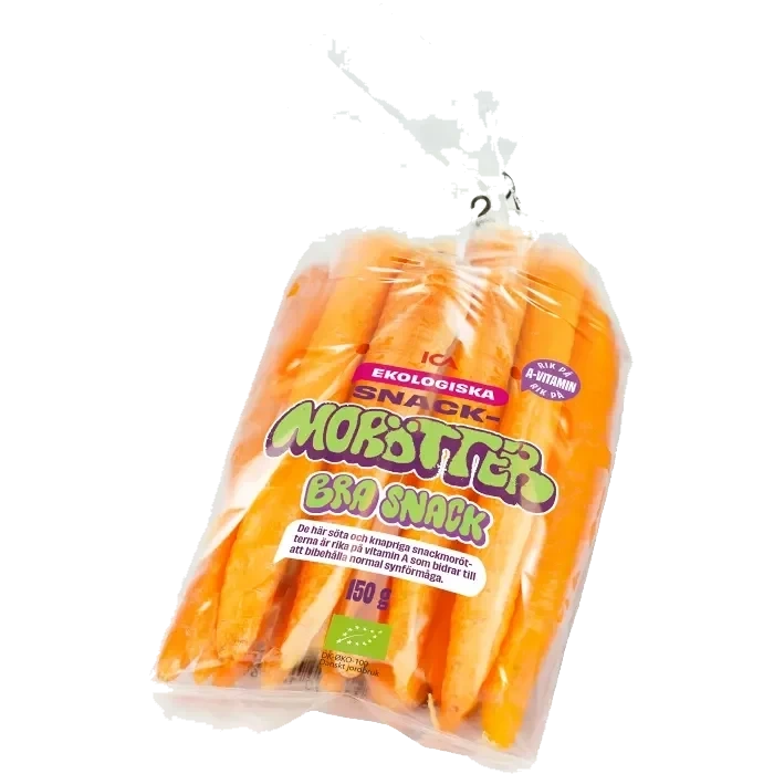 Snackmorötter Ekologisk 150g Klass 1 ICA