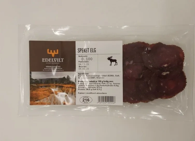Speket Elg Skåret 100 g