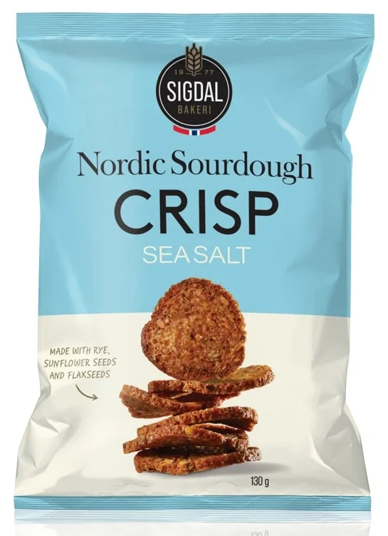 Nordic Sourdough Crisp Sea Salt 130g Sigdal