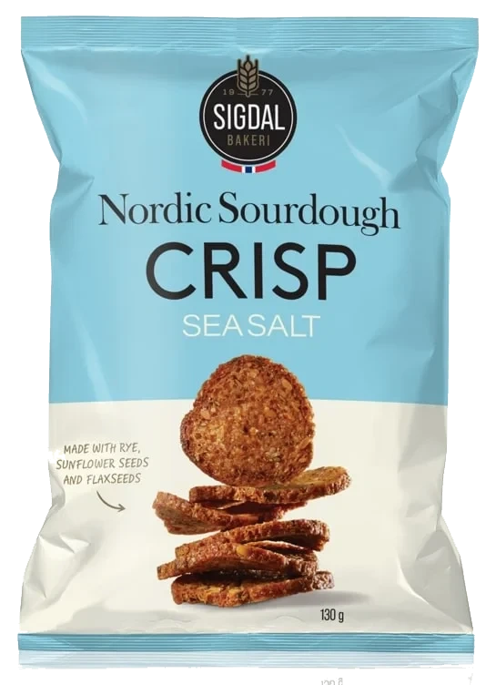 Nordic Sourdough Crisp Sea Salt 130g Sigdal