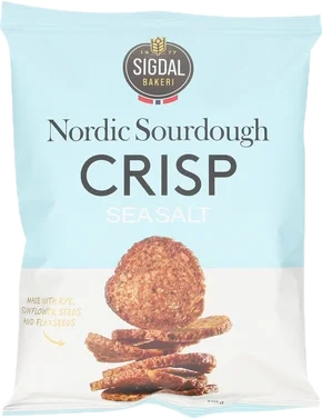 Nordic Sourdough Crisp Sea Salt 130g Sigdal