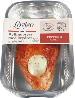 Kyllingbryst Pepper, Chili og Andefett 240g Enh Lovise