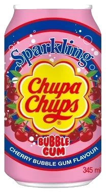 Chupa Chups Sparkling With Cherry Bubble Gum 345ml Godtesjuk