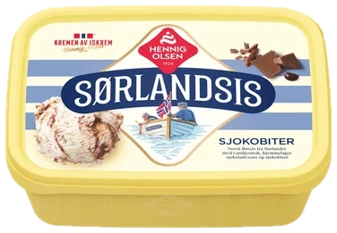 Sørlandsis Sjokobiter 1,2l Hennig-Olsen-Is