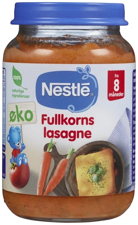 Fullkornslasagne 8m 190g
