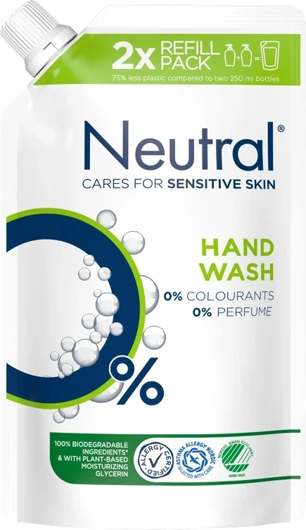 Neutral Håndsåpe Refill Flytende u/Parfyme 500ml