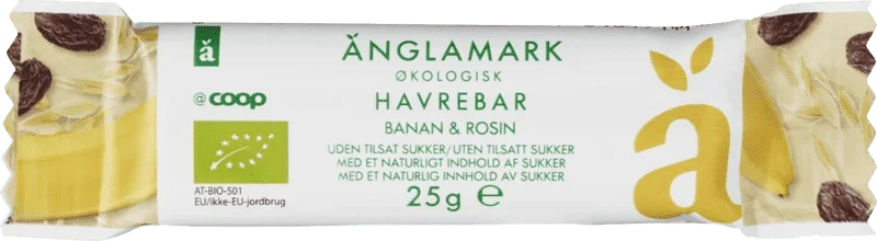Änglamark Bar 12-36md Banana 25g