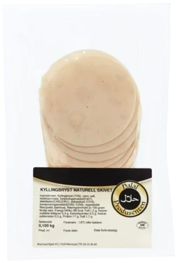Halalpr Kyllingbryst Skivet Halal 100g
